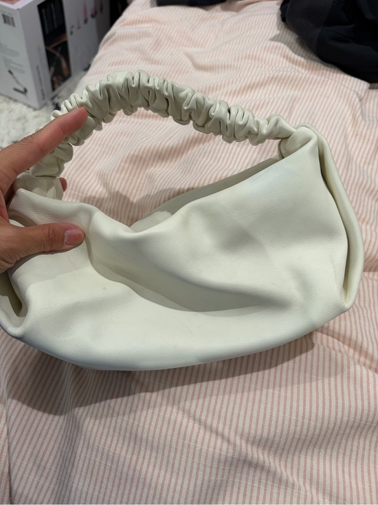 Alexander Wang Handbags - Alexander Wang Cream Ruched Mini Shoulder Bag